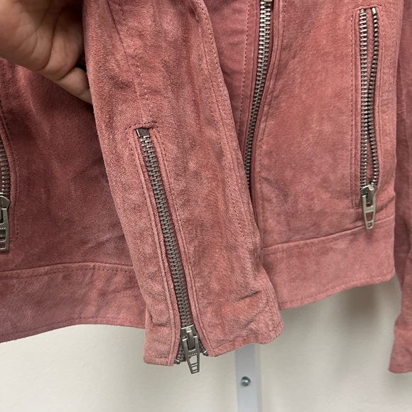 BlankNYC Rare Blush Pink Suede Moto Jacket Small - Picture 6 of 9